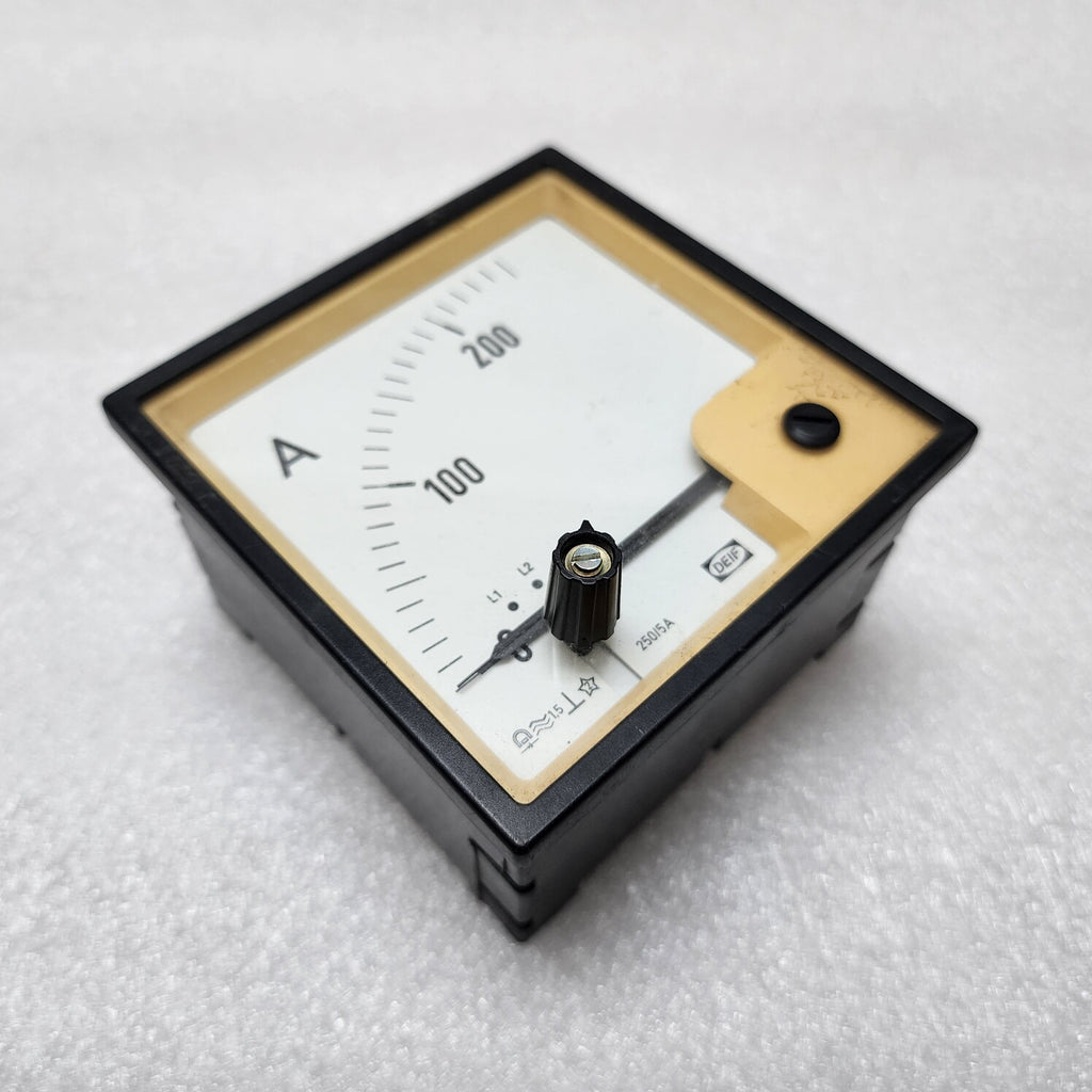 DEIF AMMETER CT 250/5A SCALE 0-250A