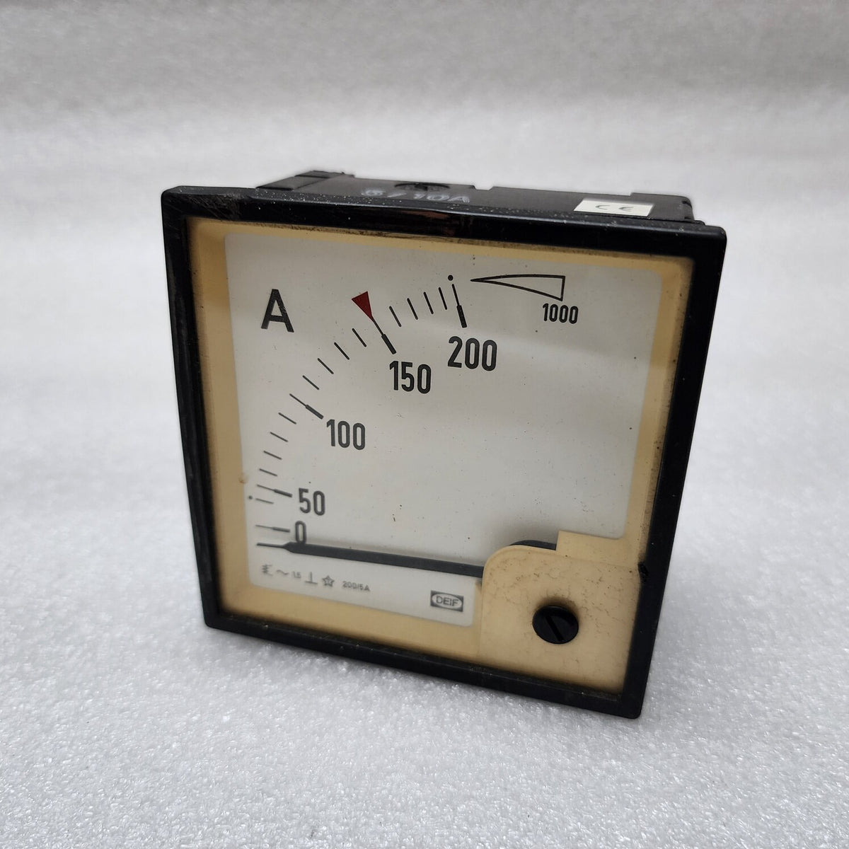 DEIF AMMETER CT 200/5A SCALE 0-200A X 5