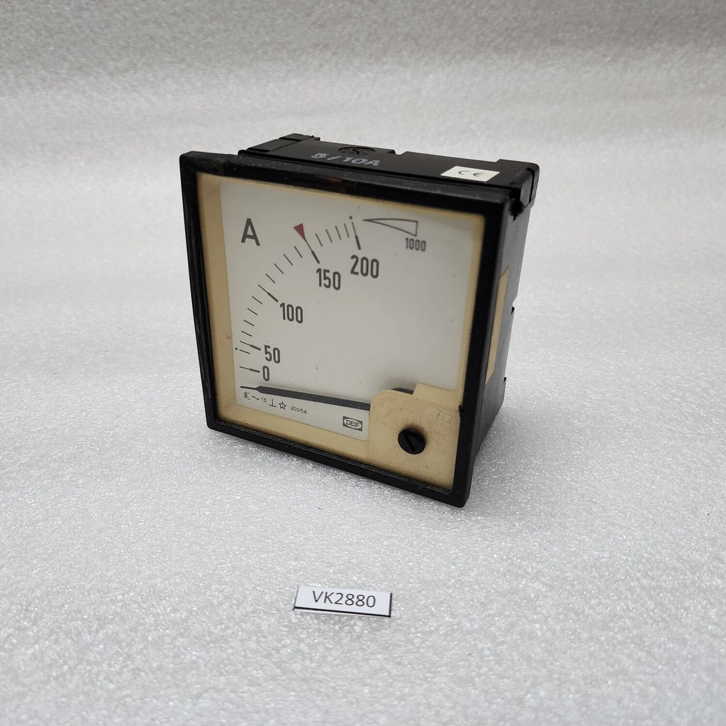 DEIF AMMETER CT 200/5A SCALE 0-200A X 5