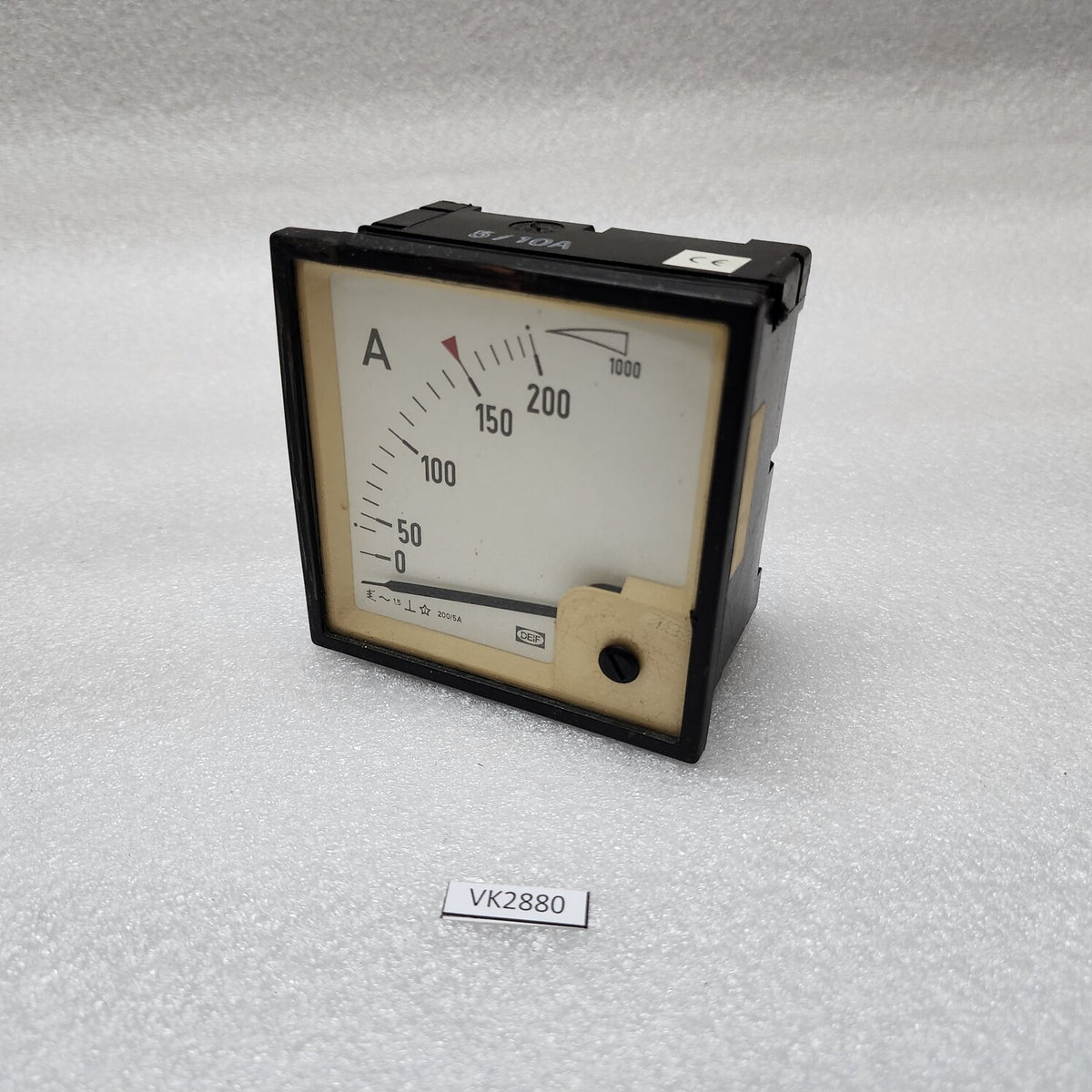 DEIF AMMETER CT 200/5A SCALE 0-200A X 5