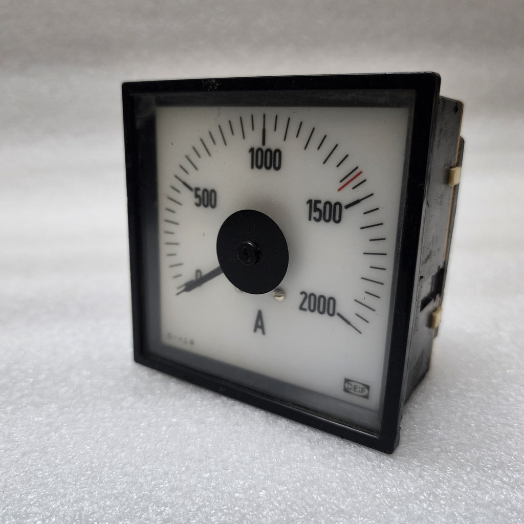 DEIF 36887-1 AMMETER SCALE 0-2000A 24V AC-DC