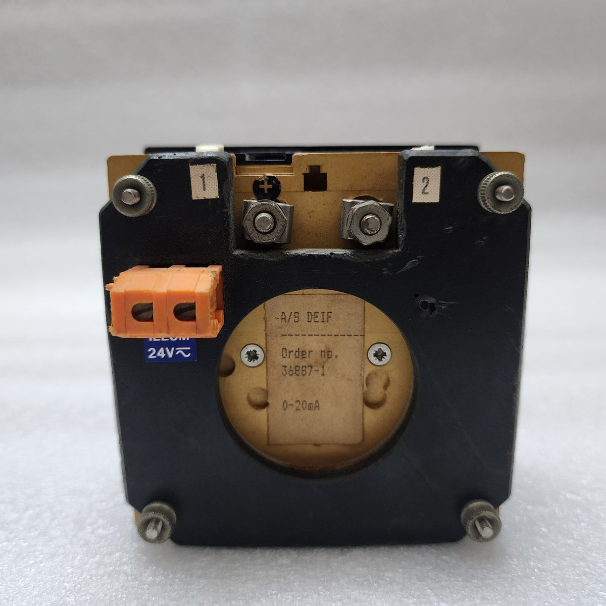 DEIF 36887-1 AMMETER SCALE 0-2000A 24V AC-DC