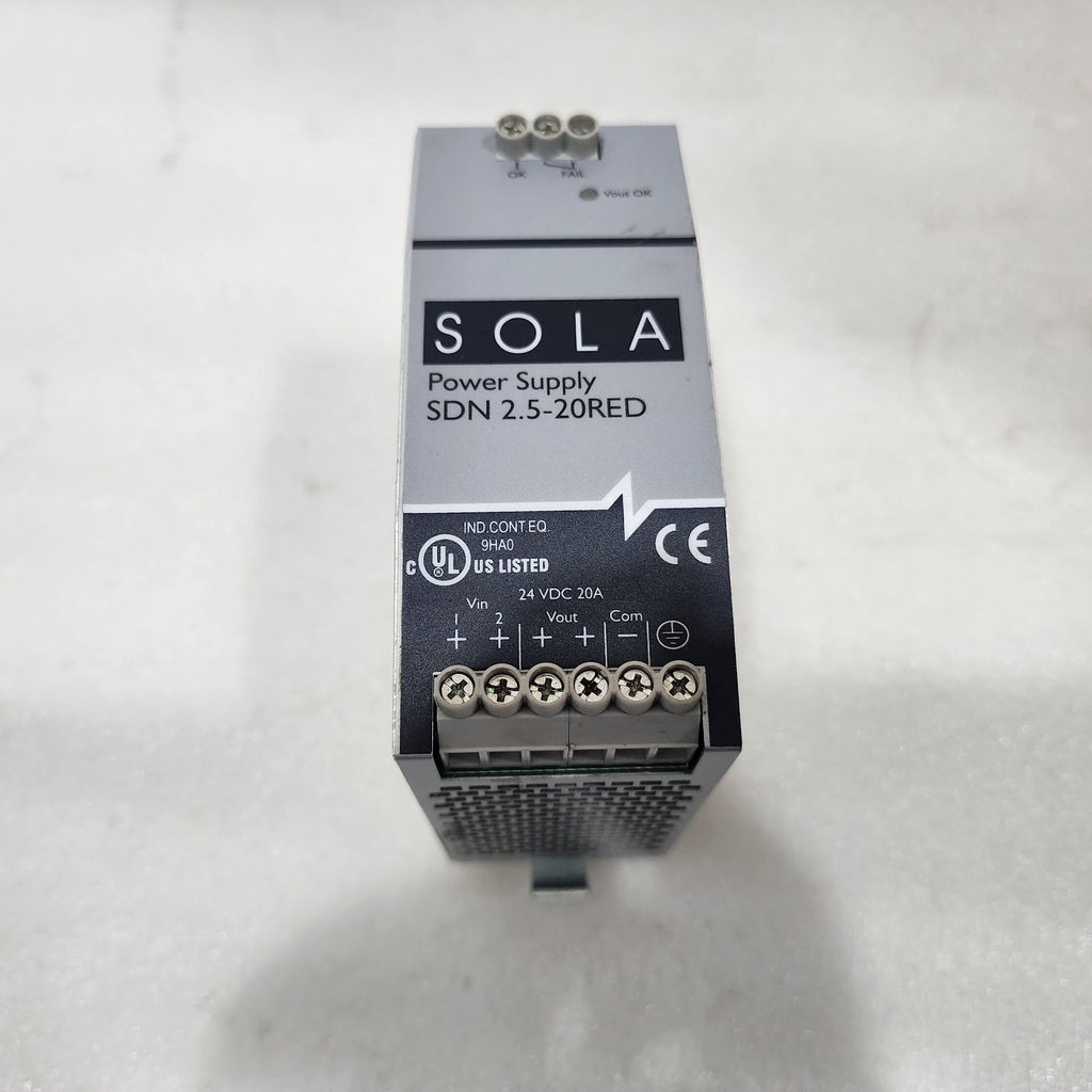 EMERSON SOLA SDN 2.5-20 RED POWER SUPPLY 24VDC 20A