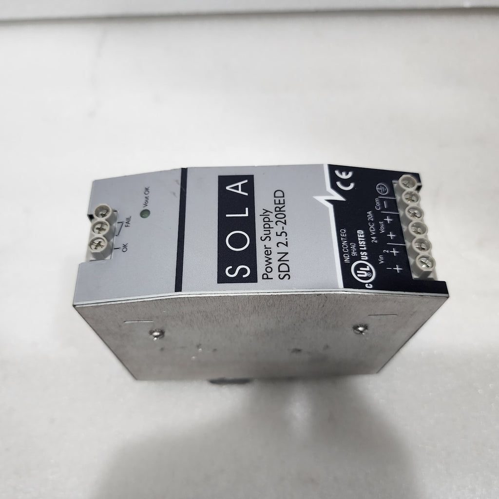 EMERSON SOLA SDN 2.5-20 RED POWER SUPPLY 24VDC 20A