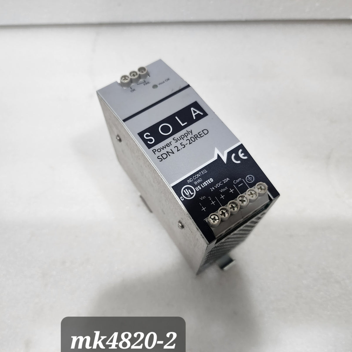 EMERSON SOLA SDN 2.5-20 RED POWER SUPPLY 24VDC 20A