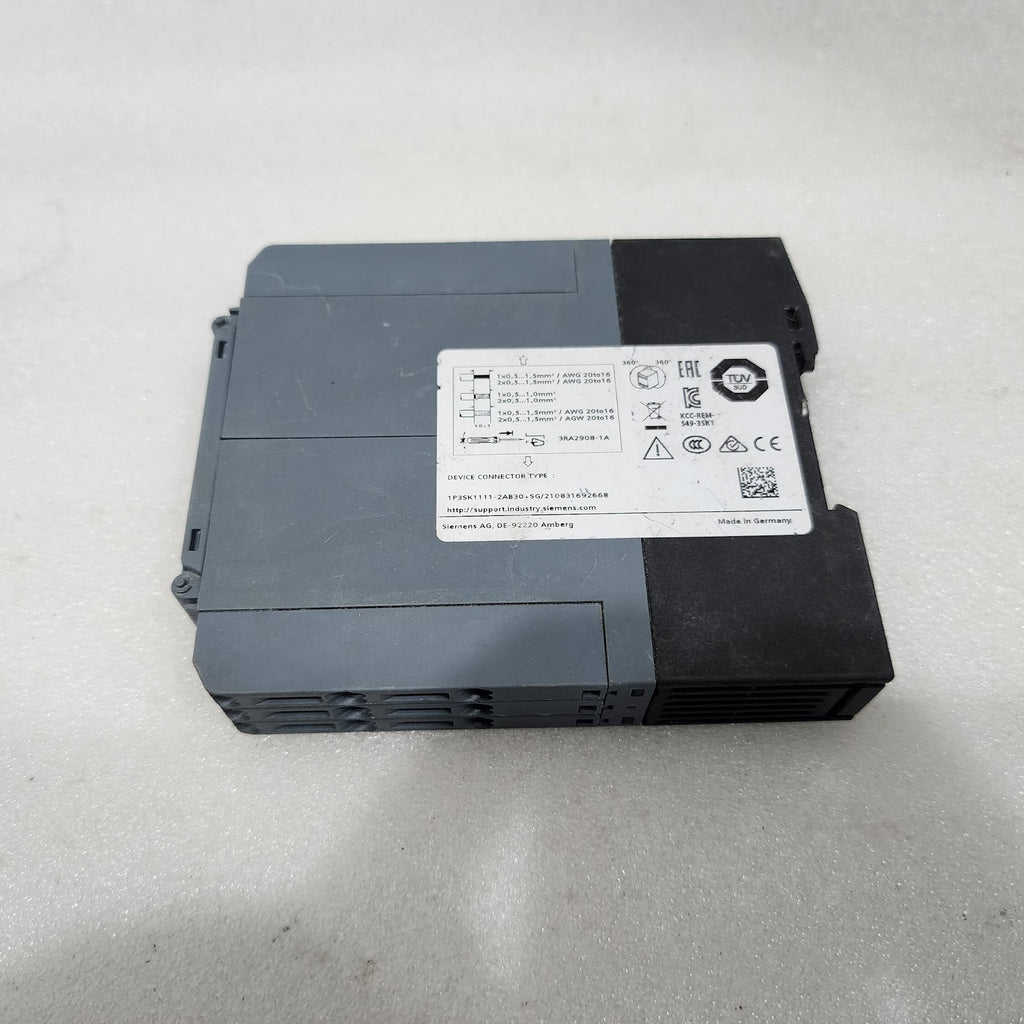 SIEMENS 3SK1111-2AB30 SINGLE CHANNEL SAFETY RELAY  24VAC-DC