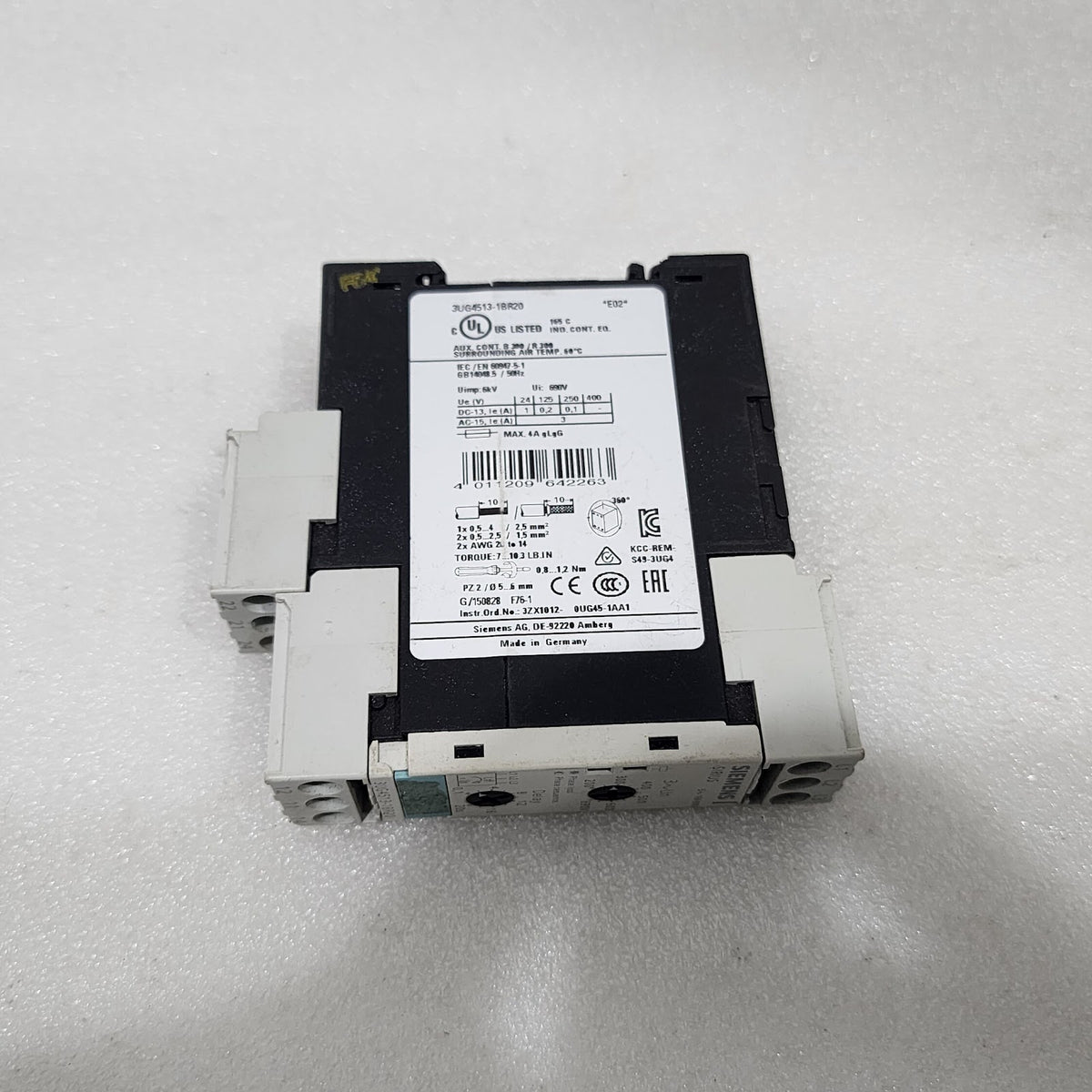 SIEMENS 3UG4513-1BR20 PHASE MONITORING RELAY