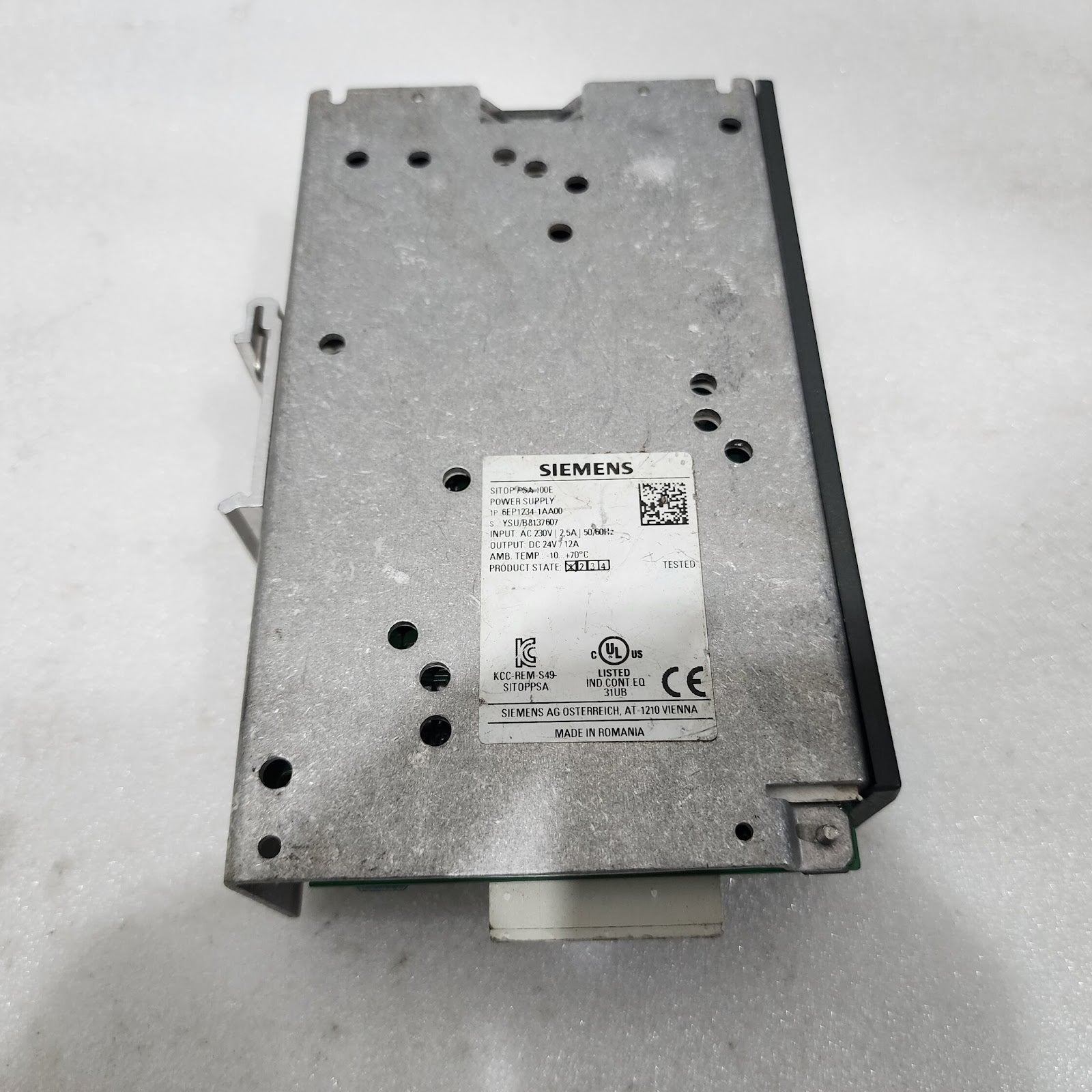 SIEMENS 6EP1234-1AA00 SITOP POWER SUPPLY 24VDC 12A