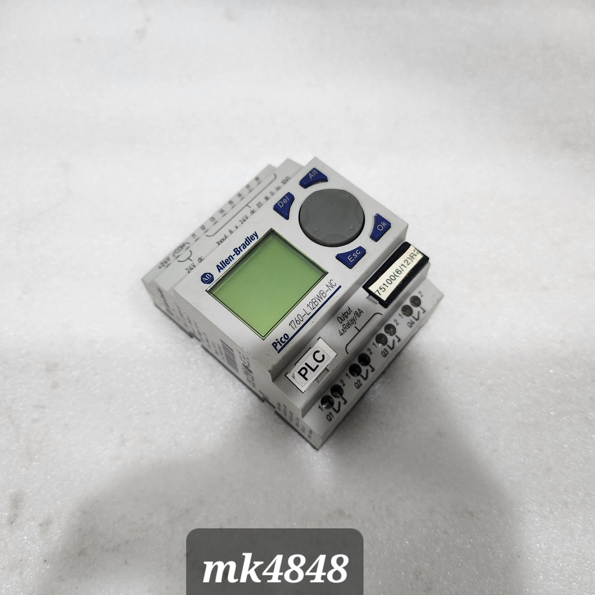 ALLEN BRADLEY CAT 1760-L12BWB-NC PICO LOGIC RELAY SER B REV D 24VDC