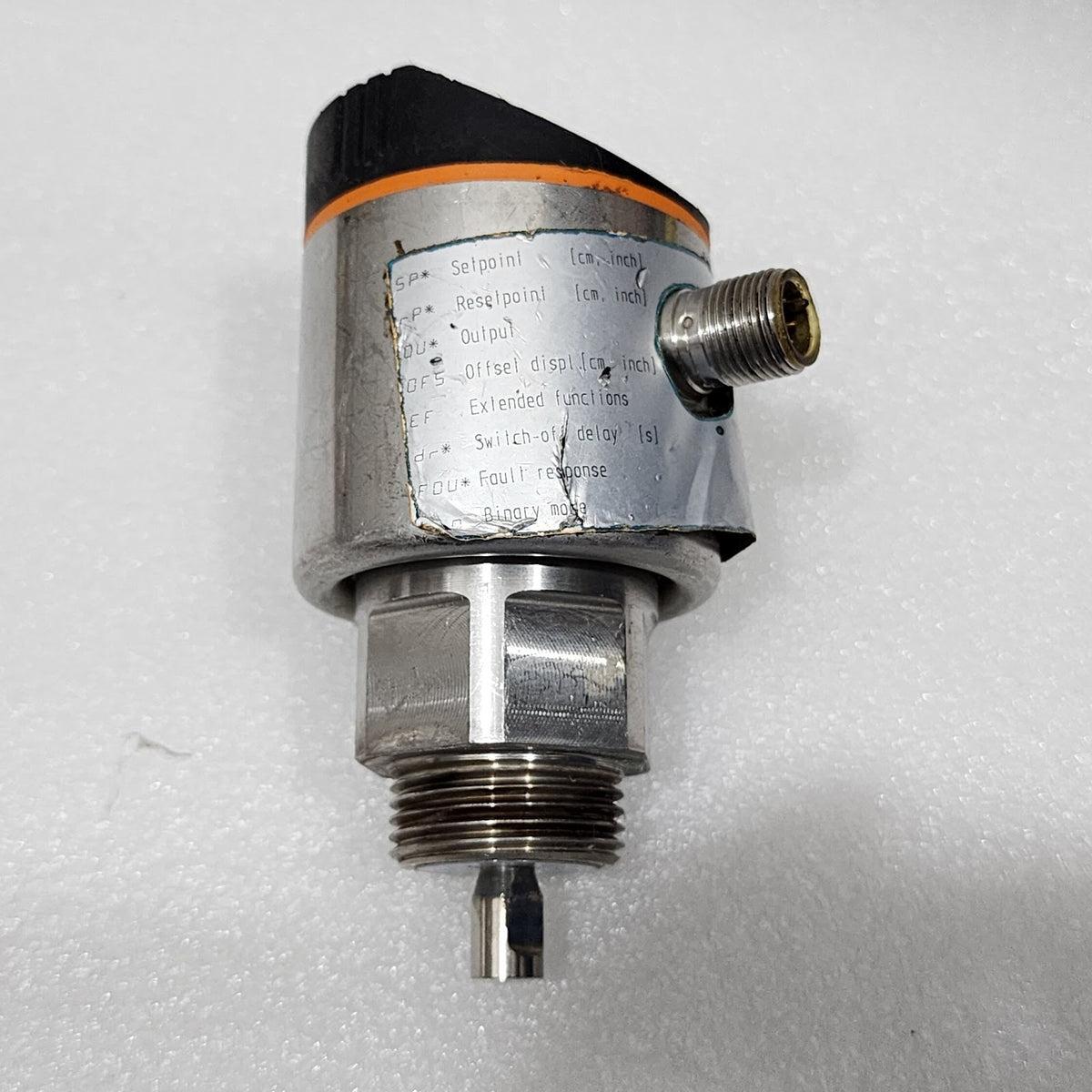 IFM LR8000 CONTINUOUS LEVEL SENSOR 18-30VDC