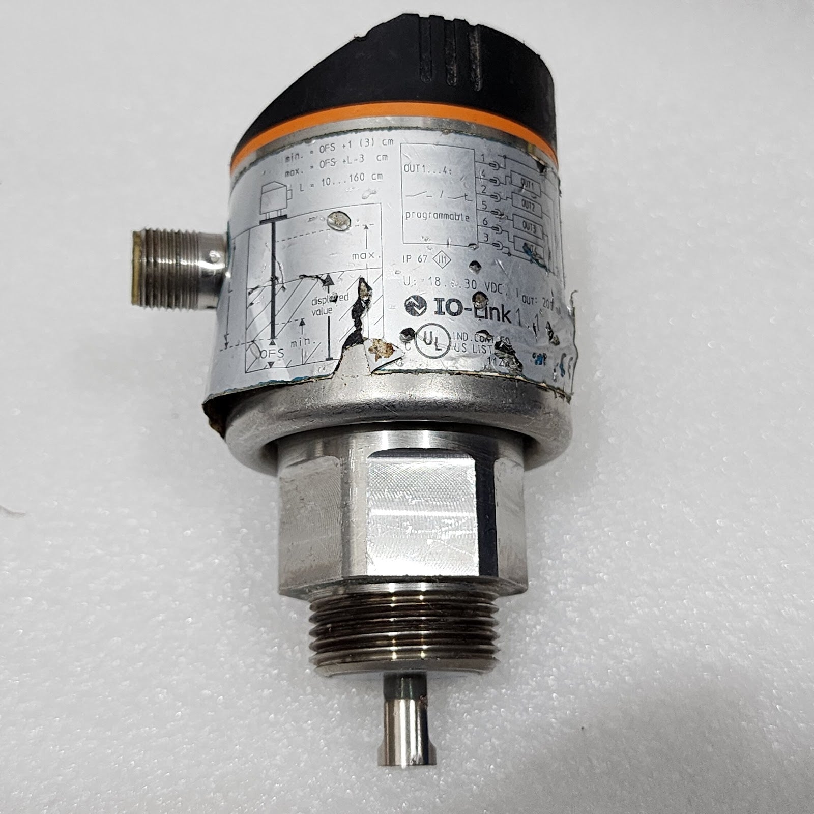 IFM LR8000 CONTINUOUS LEVEL SENSOR 18-30VDC