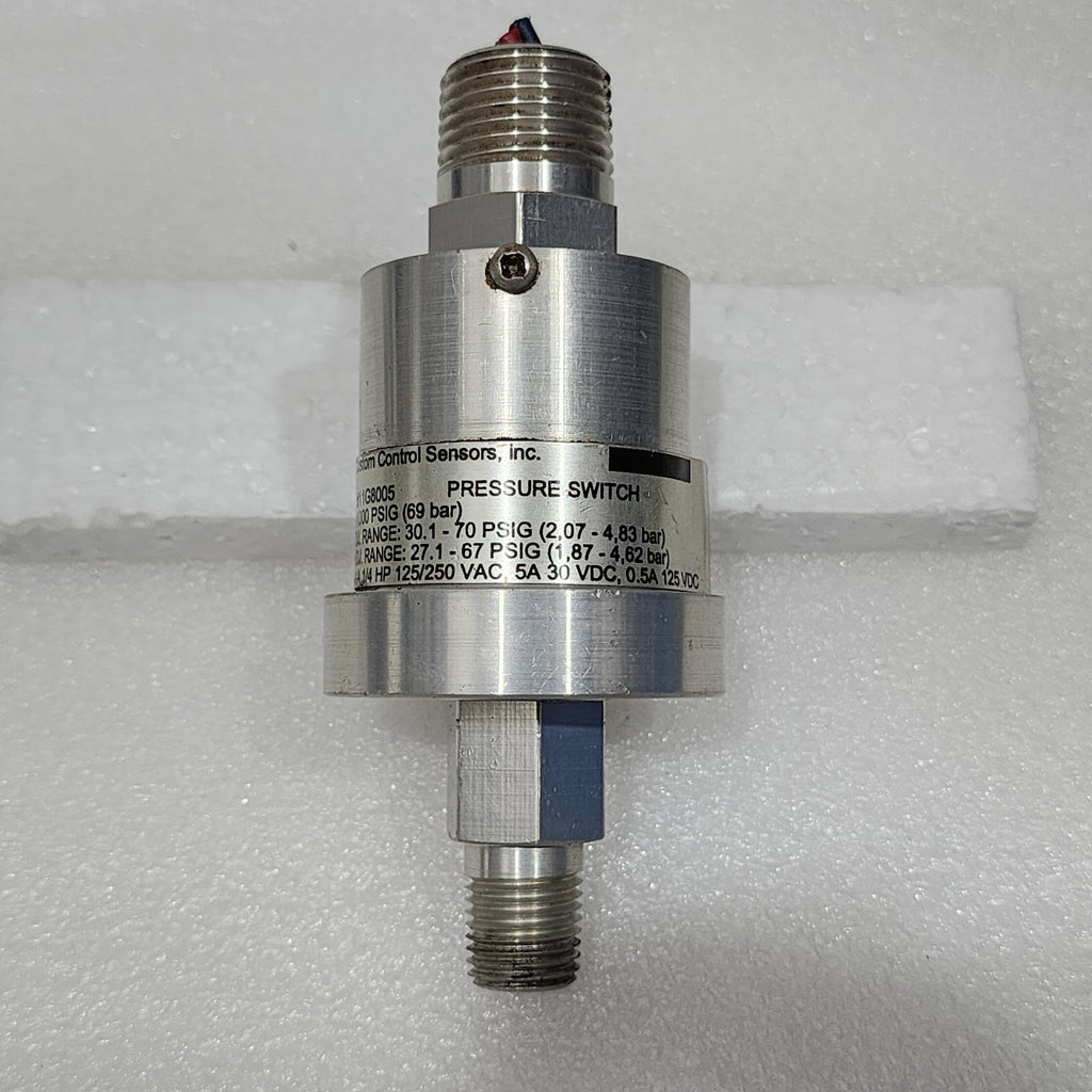 CUSTOM CONTROL SENSORS 611G8005 PRESSURE SWITCH 1000 PSIG 69 BAR