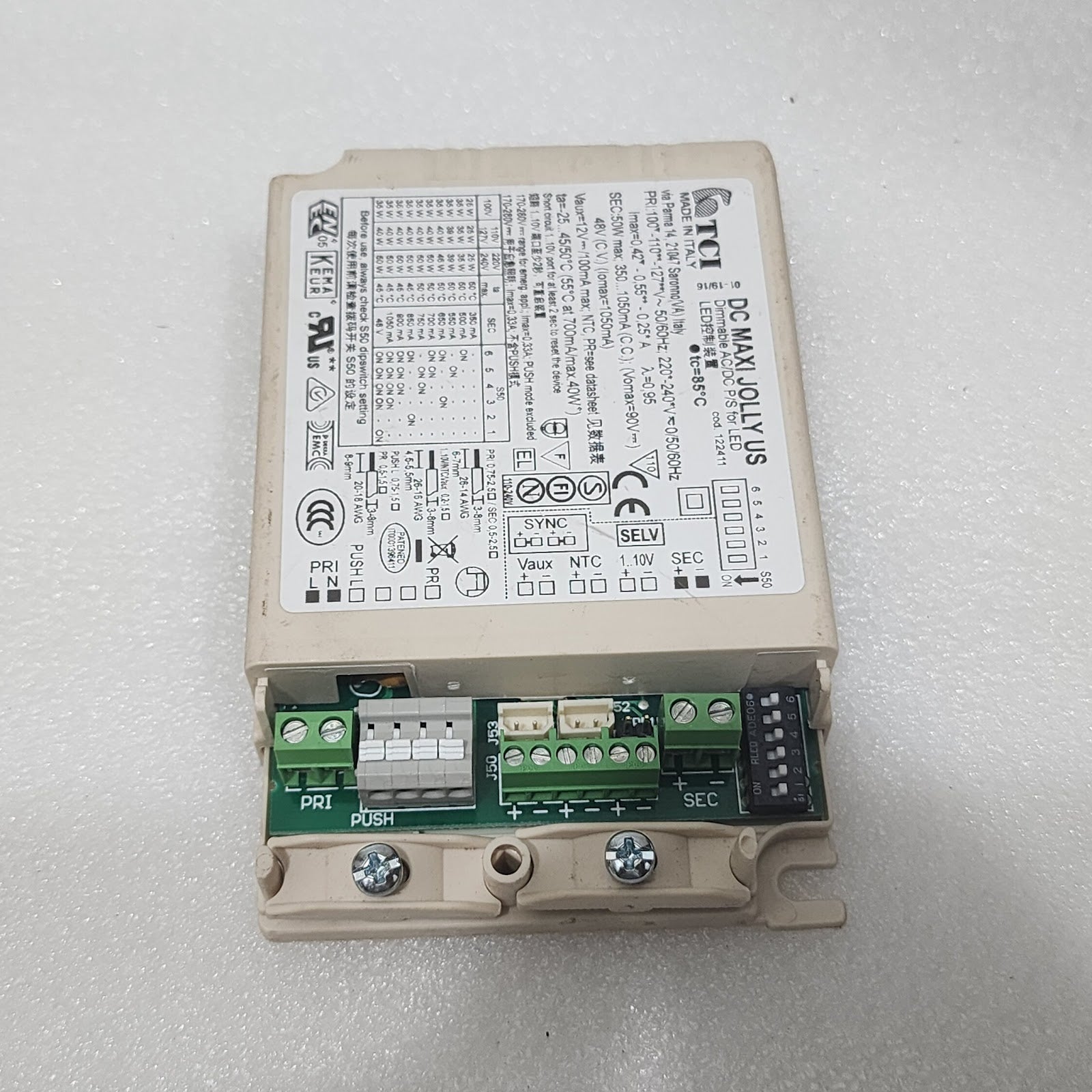 TCI 122411 DIMMABLE AC/DC P/S FOR LED - LED DRIVER
