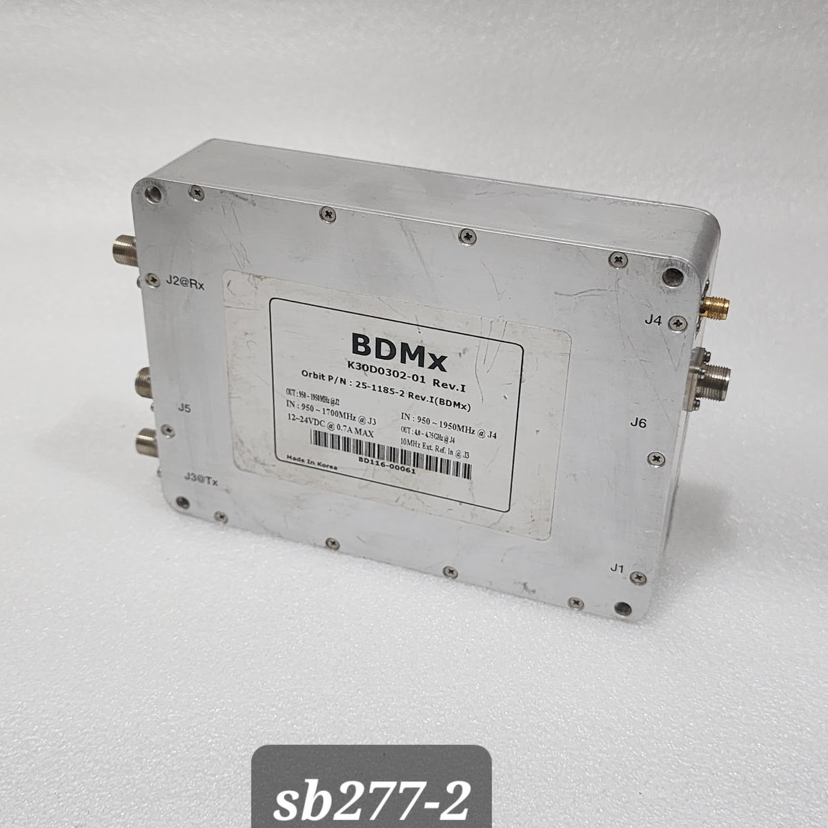 BDMX K30D0302-01 REV I ORBIT 25-1185-2