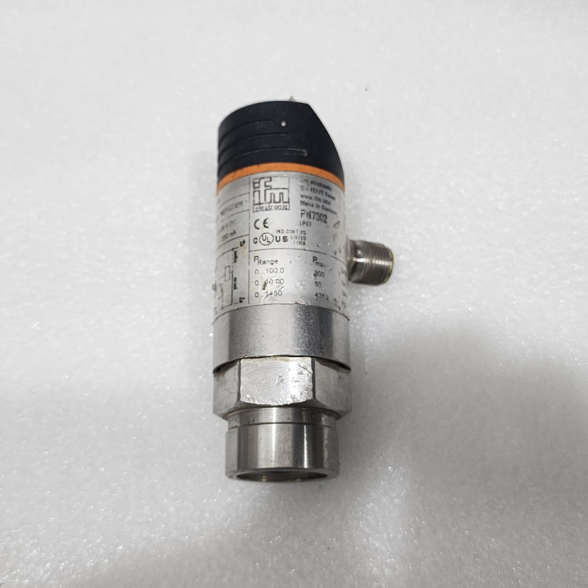 IFM PN7002 PRESSURE SENSOR WITH DISPLAY