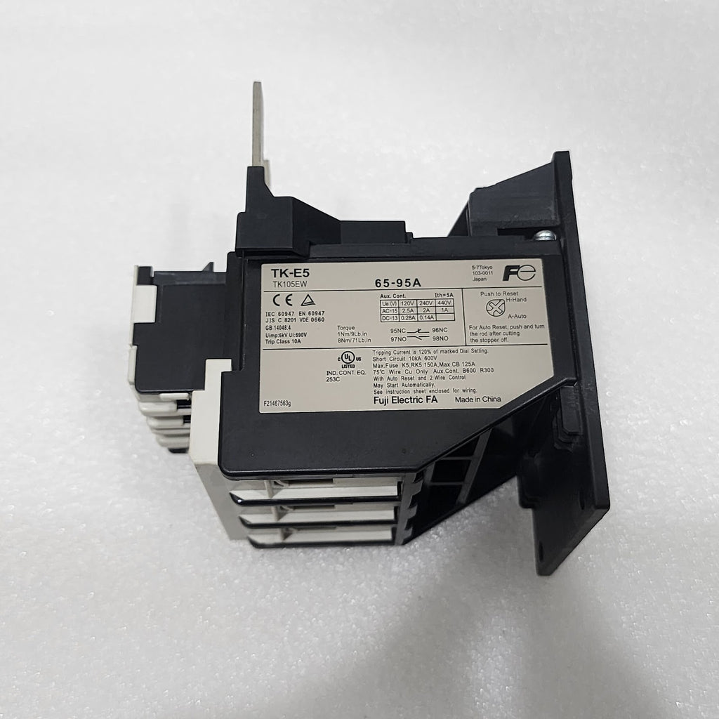 FUJI ELECTRIC FA TK-E5 THERMAL OVERLOAD RELAY TK105EW-M 65-95A
