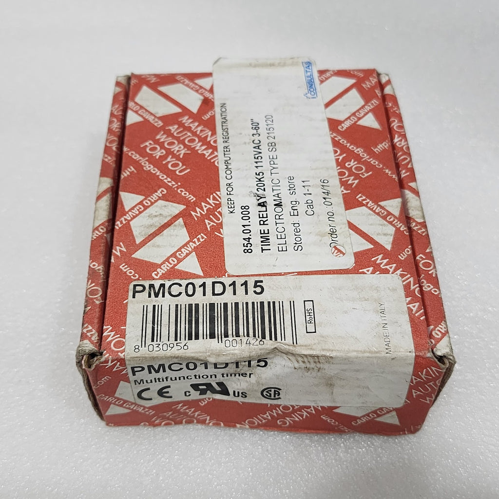 CARLO GAVAZZI PMC01 MULTIFUNCTION TIMER PMC01D115 115VAC 5VA