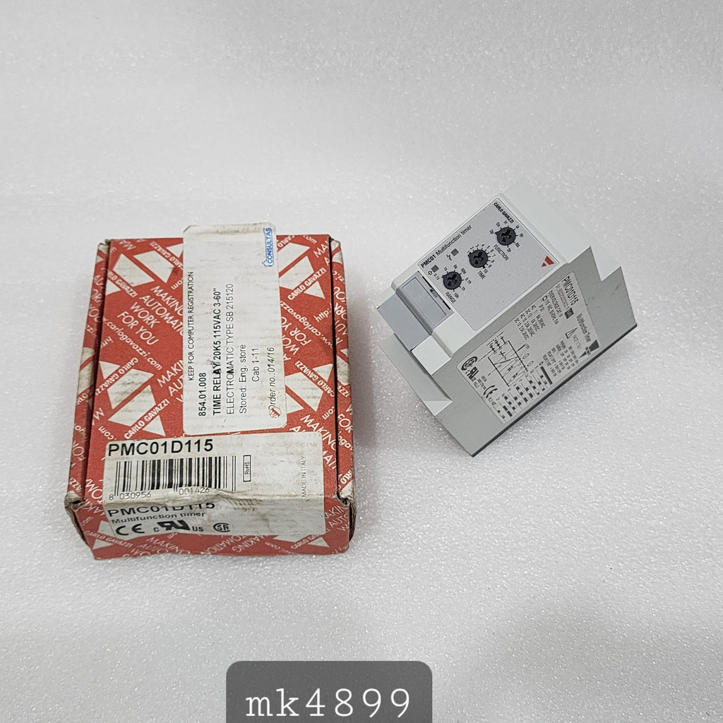 CARLO GAVAZZI PMC01 MULTIFUNCTION TIMER PMC01D115 115VAC 5VA