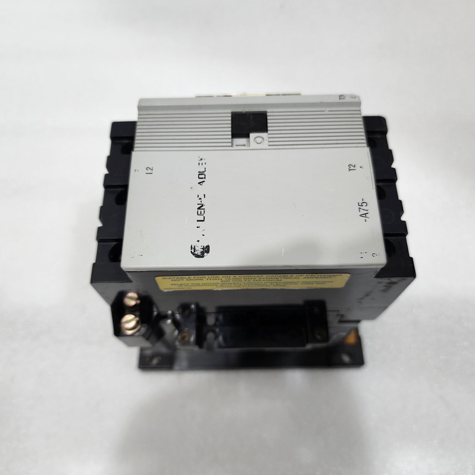 ALLEN BRADLEY 100-A75N-3 MAGNETIC CONTACTOR RELAY SERIES C 75A COIL VOLTAGE