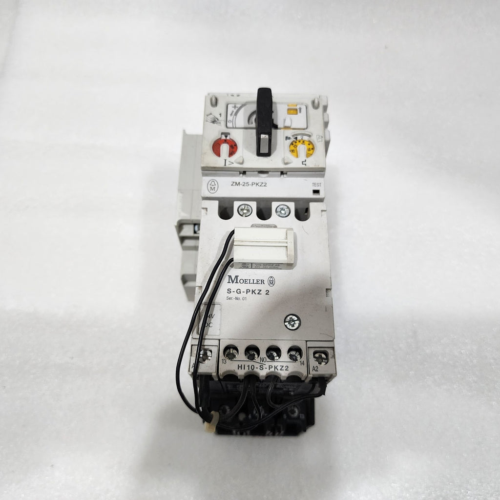 MOELLER ZM-25-PKZ2 MANUAL MOTOR PROTECTOR S-G-PKZ 2 HIGH CAPACITY CONTACT MODULE