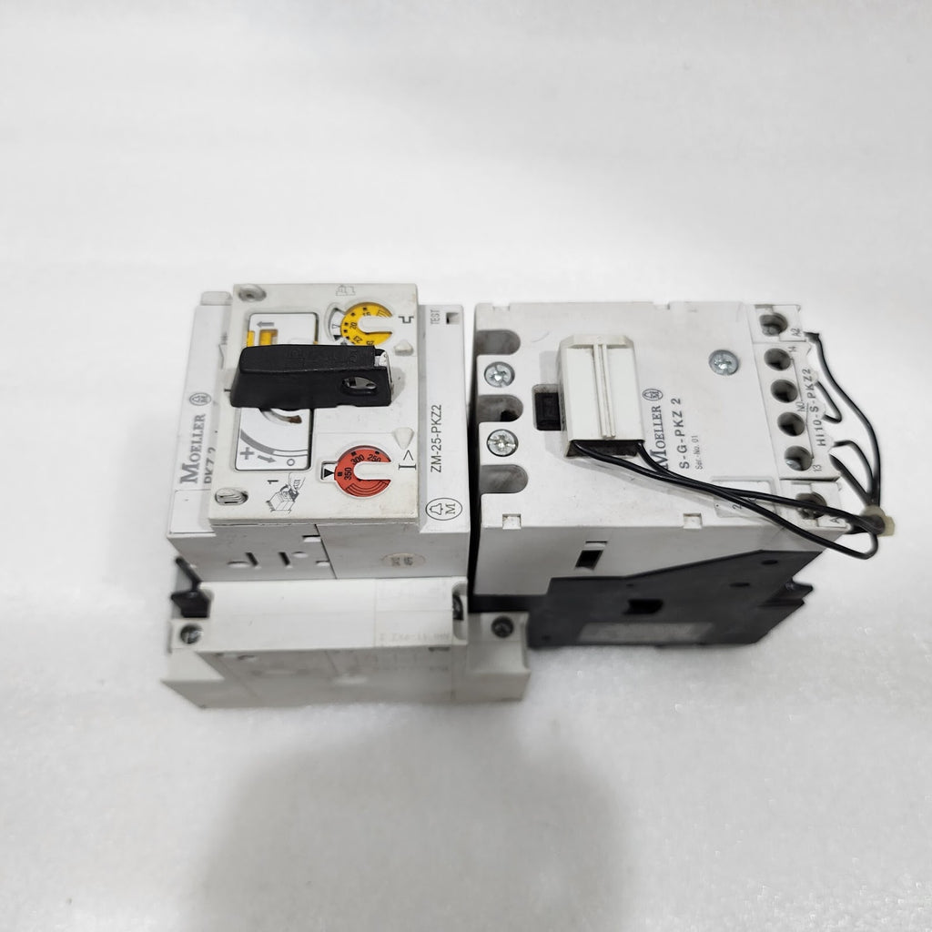 MOELLER ZM-25-PKZ2 MANUAL MOTOR PROTECTOR S-G-PKZ 2 HIGH CAPACITY CONTACT MODULE