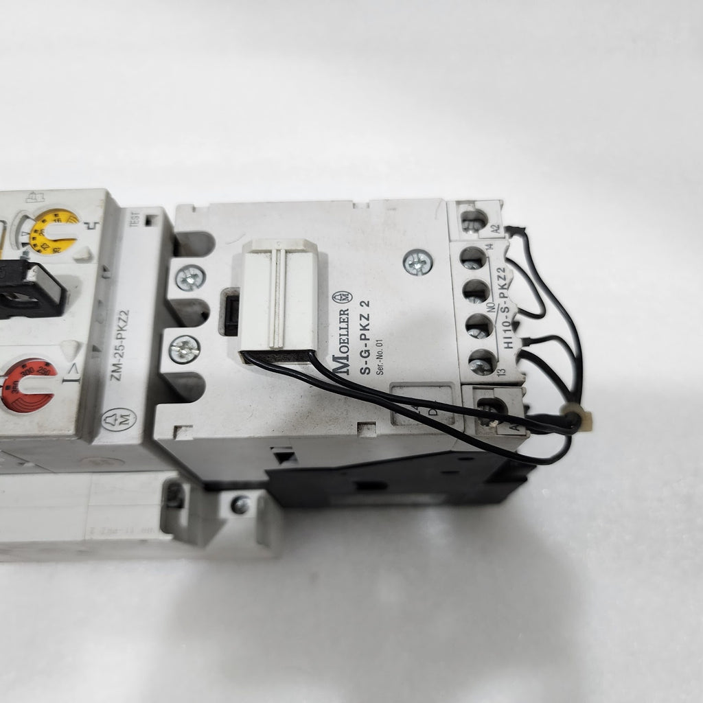 MOELLER ZM-25-PKZ2 MANUAL MOTOR PROTECTOR S-G-PKZ 2 HIGH CAPACITY CONTACT MODULE