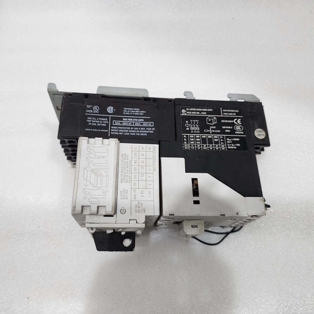 MOELLER ZM-25-PKZ2 MANUAL MOTOR PROTECTOR S-G-PKZ 2 HIGH CAPACITY CONTACT MODULE