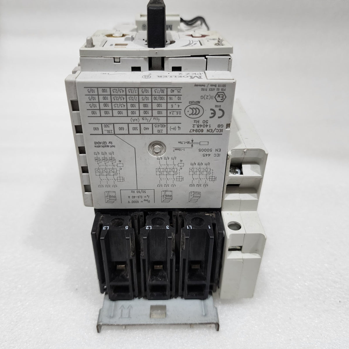 MOELLER ZM-25-PKZ2 MANUAL MOTOR PROTECTOR S-G-PKZ 2 HIGH CAPACITY CONTACT MODULE