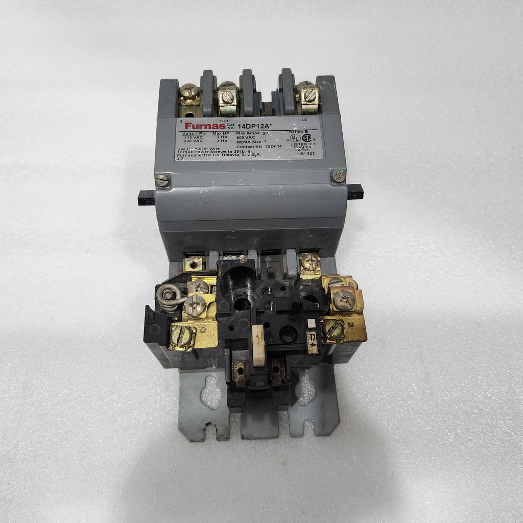 FURNAS CAT 14DP12A MOTOR STARTER  27A 48DC11AA3 COIL VOLTAGE 110-120V/190-240V