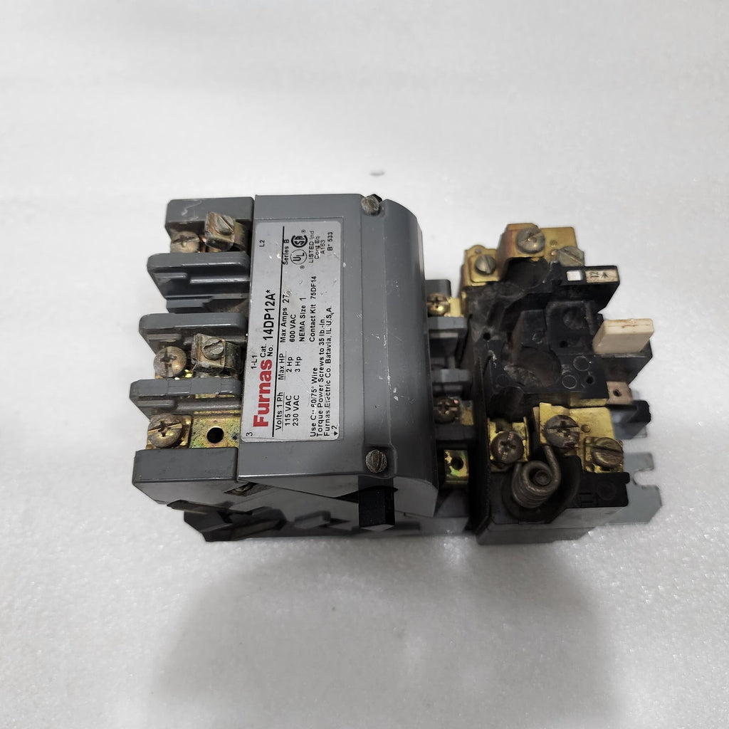 FURNAS CAT 14DP12A MOTOR STARTER  27A 48DC11AA3 COIL VOLTAGE 110-120V/190-240V