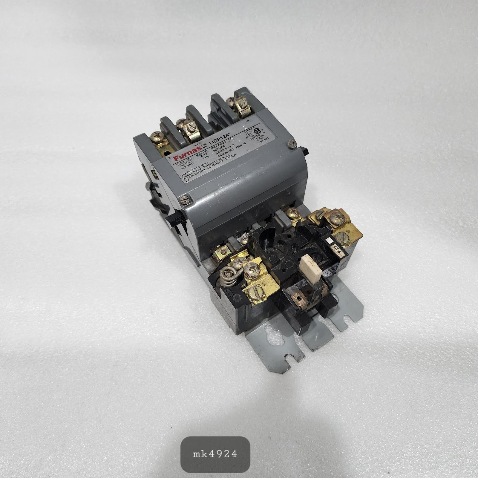 FURNAS CAT 14DP12A MOTOR STARTER  27A 48DC11AA3 COIL VOLTAGE 110-120V/190-240V