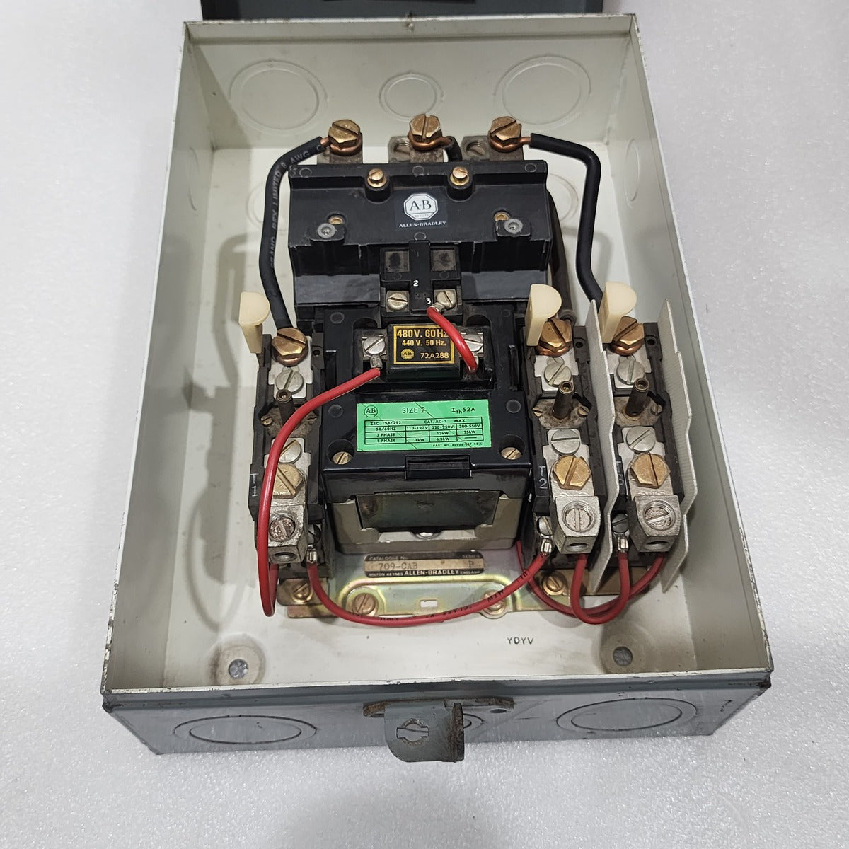ALLEN BRADLEY CAT 709-CAB SER P MOTOR STARTER 40006-047-03 440-480V