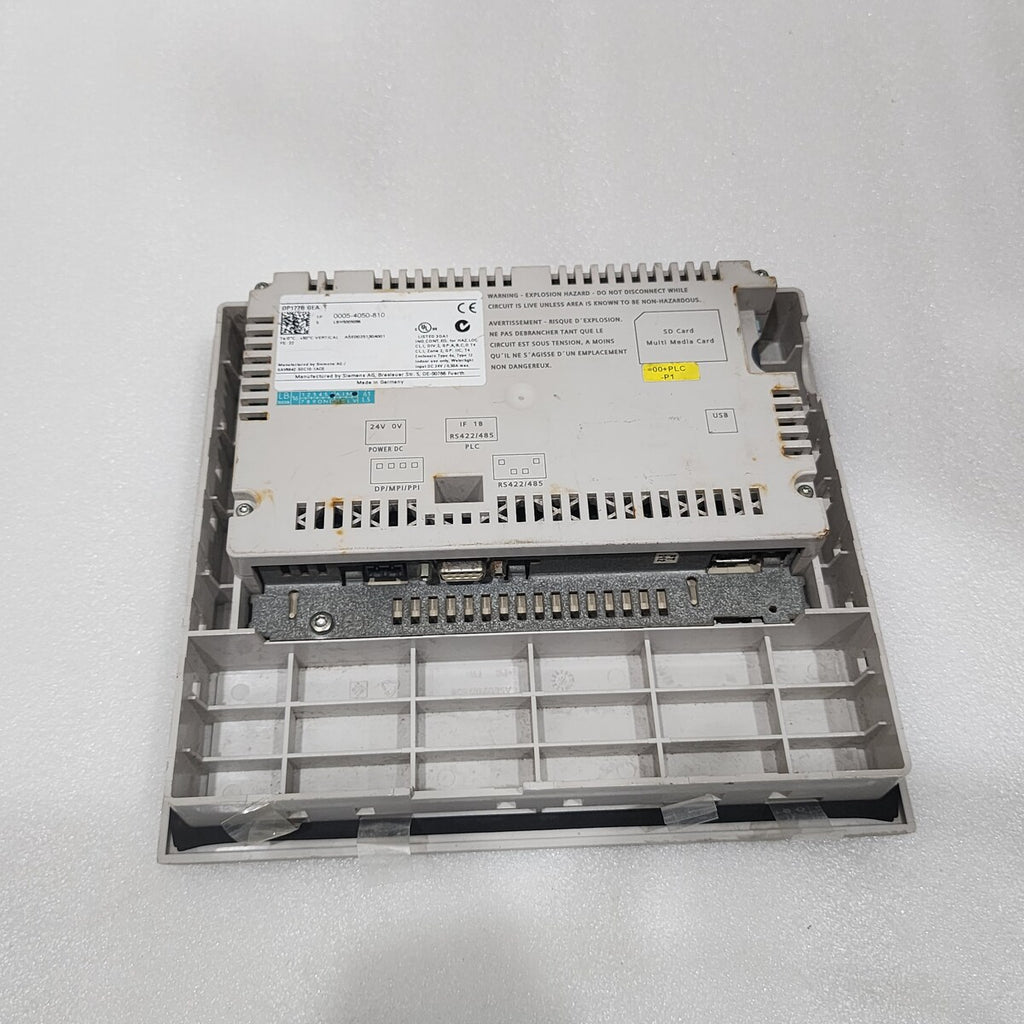 GEA WESTFALIA SEPARATOR OP177B 0005-4050-810 OPERATOR PANEL 6AV6642-5DC10-1AC0