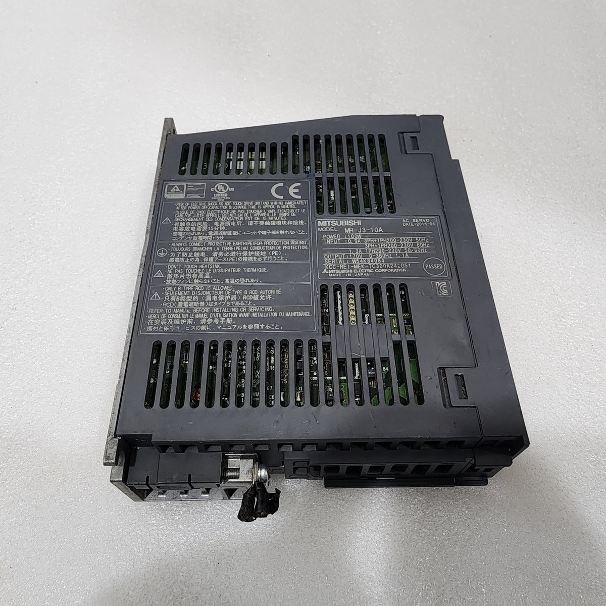 MITSUBISHI MR-J3-10A AC SERVO DRIVE