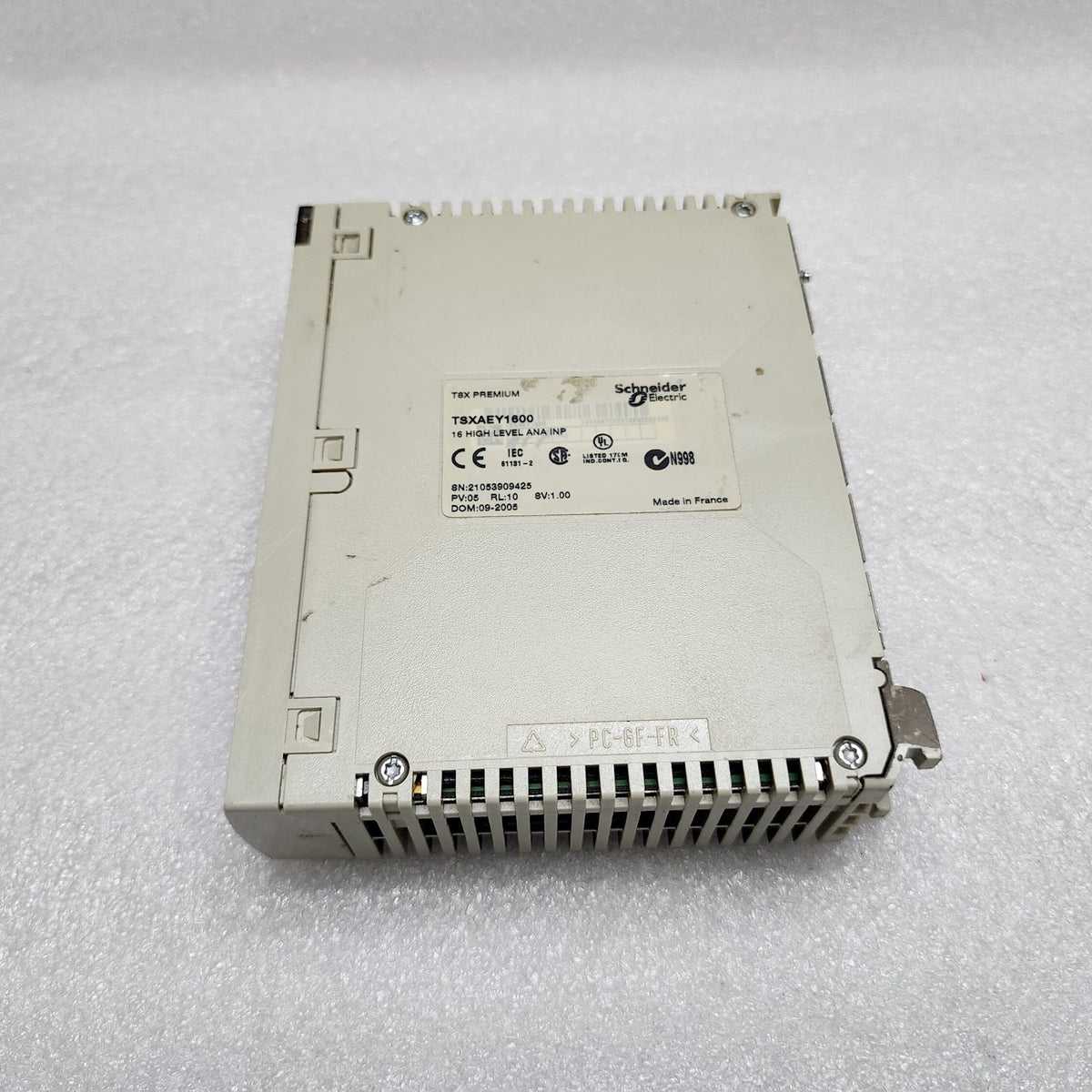 TSX AEY1600 16 HIGH LEVEL ANA INP ANALOG INPUT MODULE