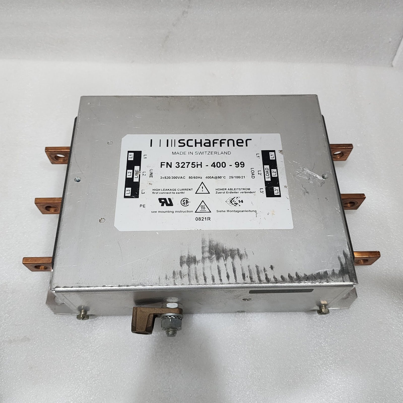 SCHAFFNER FN3275H-400-99 EMC EMI LINE FILTER