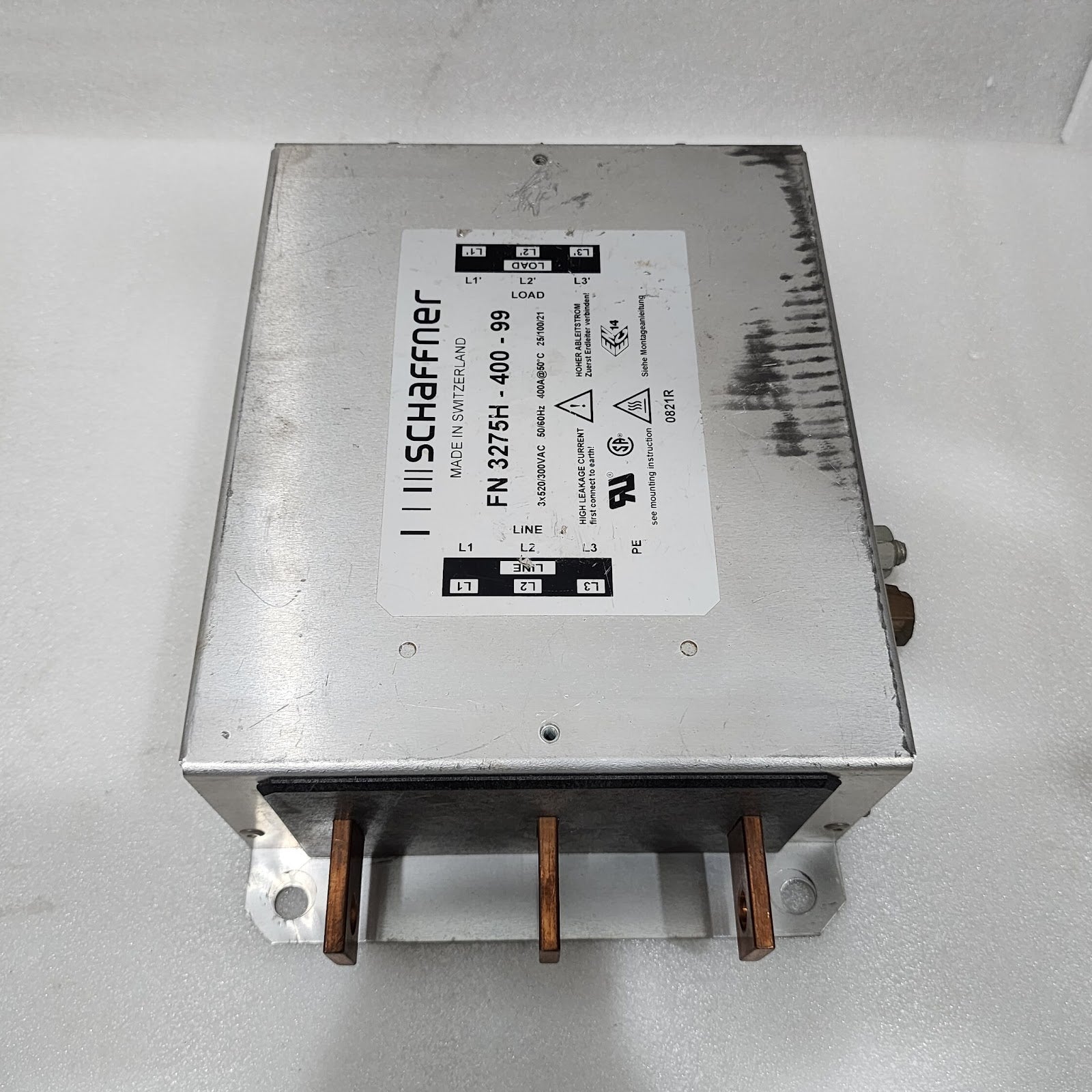 SCHAFFNER FN3275H-400-99 EMC EMI LINE FILTER