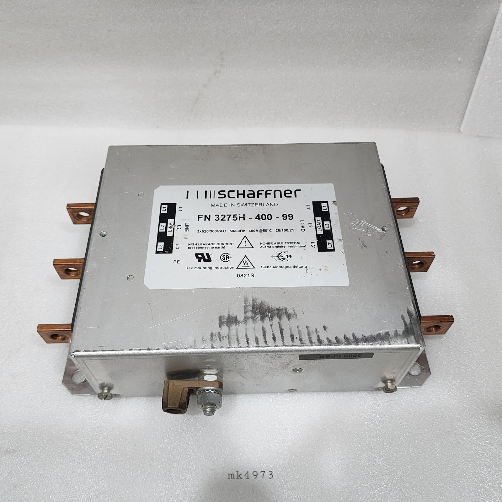 SCHAFFNER FN3275H-400-99 EMC EMI LINE FILTER