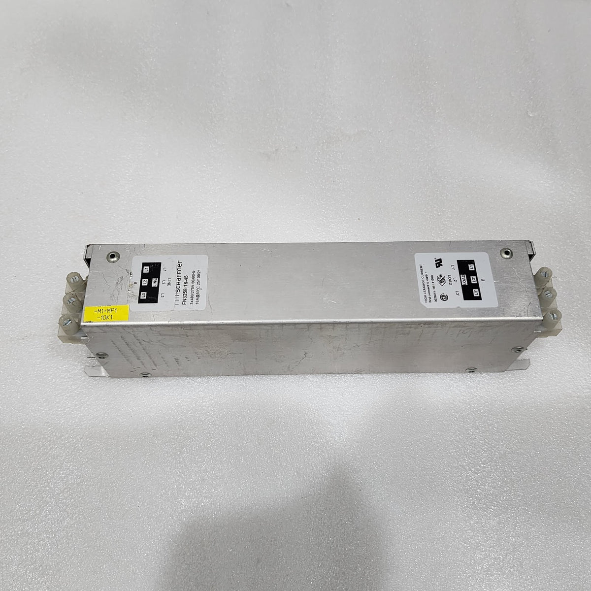SCHAFFNER FN3258-16-45 POWER LINE FILTER EMC/RFI 0HZ TO 60HZ 16A 480VAC TERMINAL