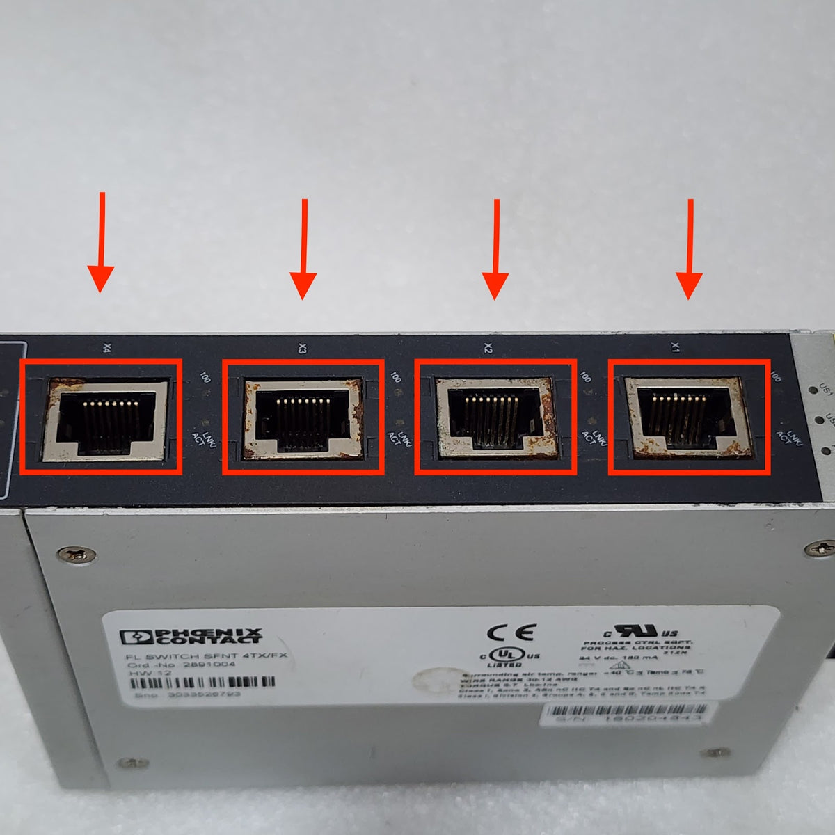 PHOENIX CONTACT FL SWITCH SFNT 4TX/FX ETHERNET SWITCH 2891004