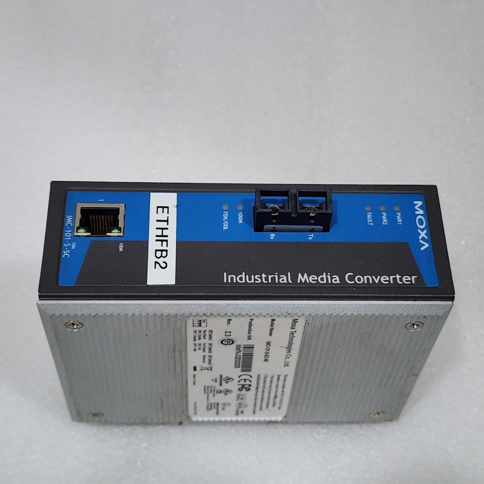 MOXA TECHNOLOGIES IMC-101-S-SC-80 ETHERNET TO FIBER MEDIA CONVERTERS