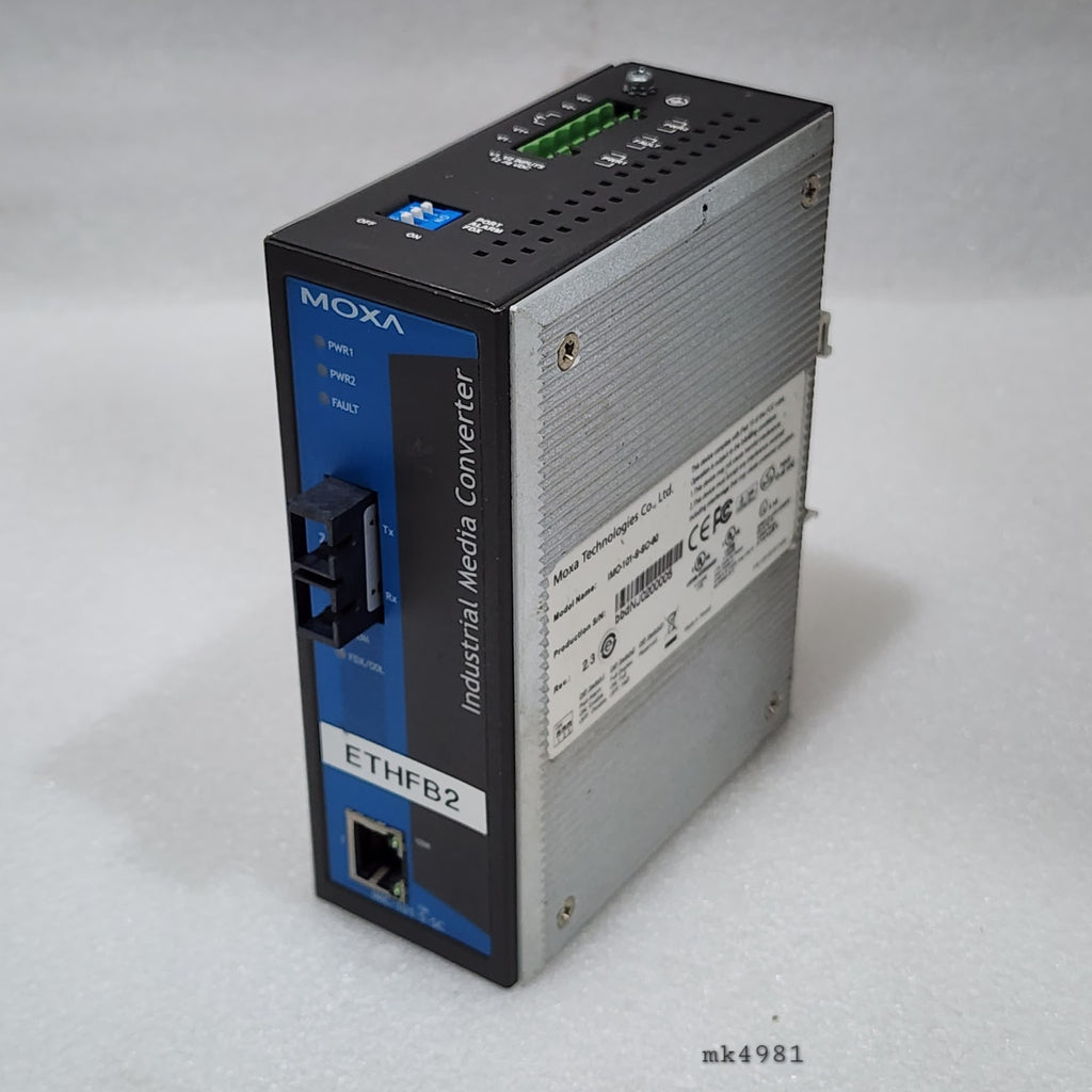 MOXA TECHNOLOGIES IMC-101-S-SC-80 ETHERNET TO FIBER MEDIA CONVERTERS