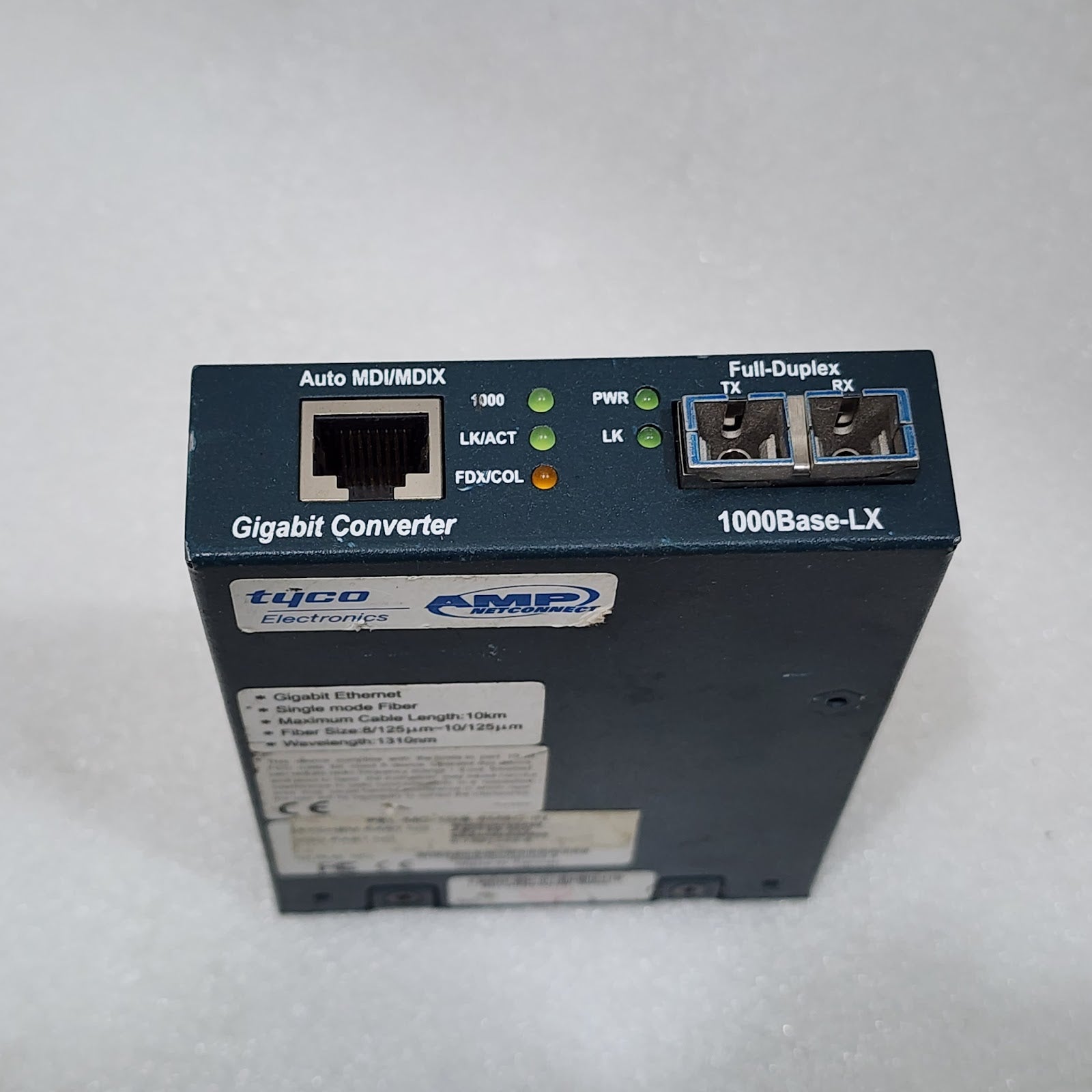 GIGABIT CONVERTER PEL-MC-1GB-SMSC-IN TYCO 1000BASE-LX