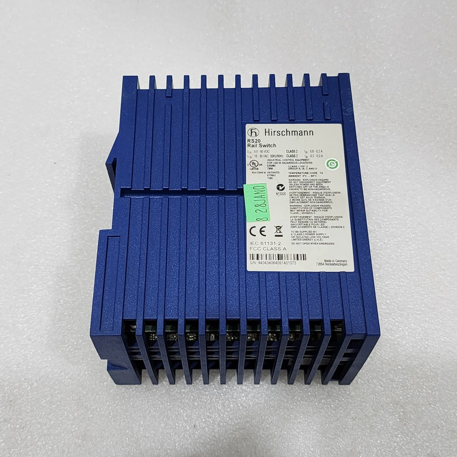 HIRSCHMANN RS20 INDUSTRIAL ETHERNET SWITCH RS20-0800M2M2SDABHH03.1.02