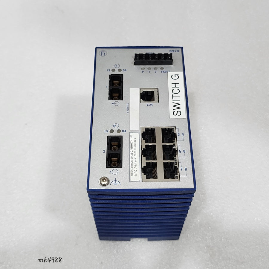 HIRSCHMANN RS20 INDUSTRIAL ETHERNET SWITCH RS20-0800M2M2SDABHH03.1.02