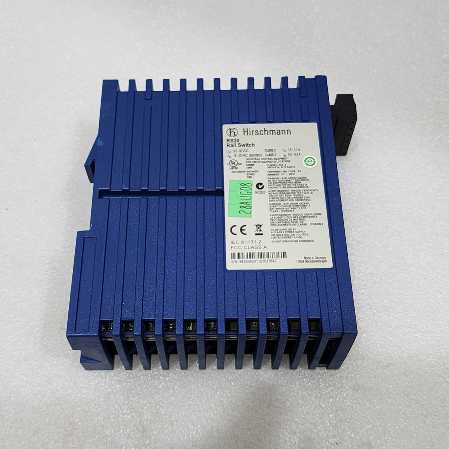 HIRSCHMANN RS20 INDUSTRIAL ETHERNET SWITCH RS20-0400M2M2SDAEHH04.1.01