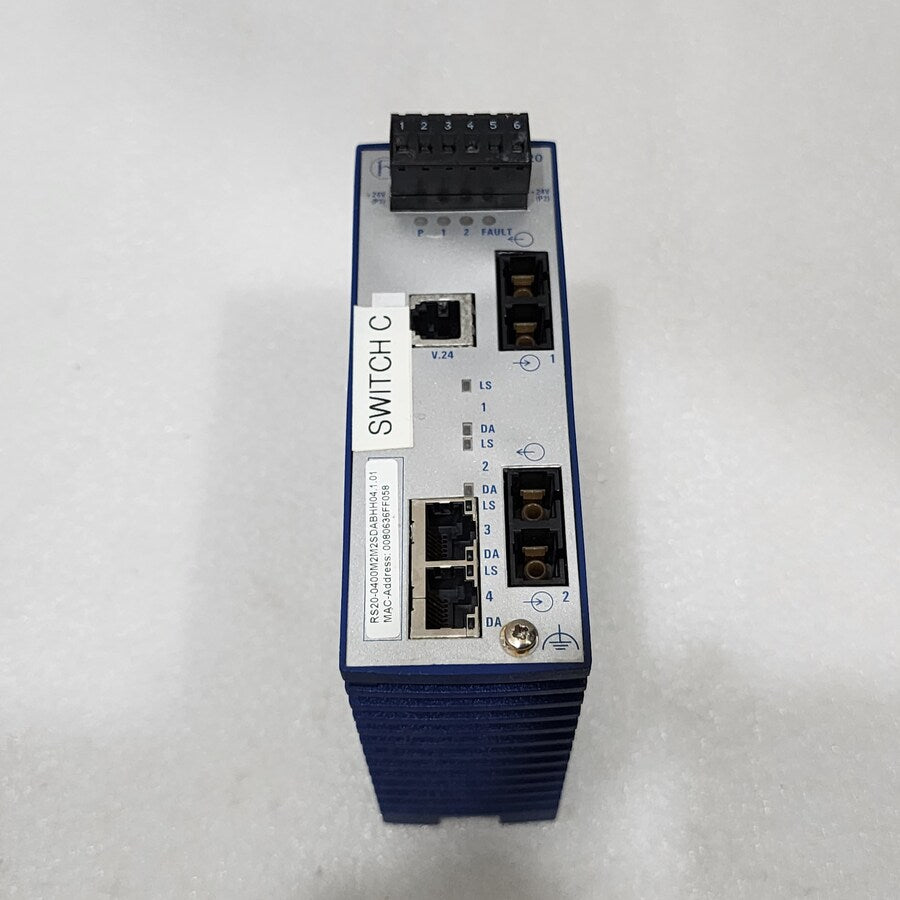 HIRSCHMANN RS20 INDUSTRIAL ETHERNET SWITCH RS20-0400M2M2SDABHH04.1.01