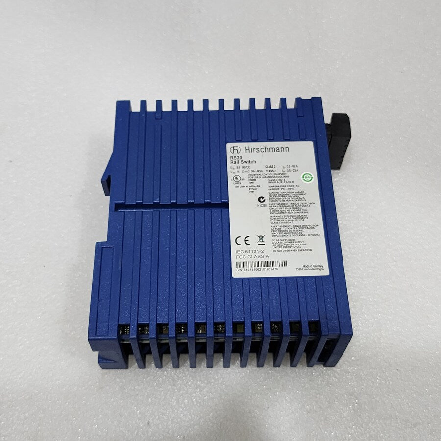 HIRSCHMANN RS20 INDUSTRIAL ETHERNET SWITCH RS20-0400M2M2SDABHH04.1.01