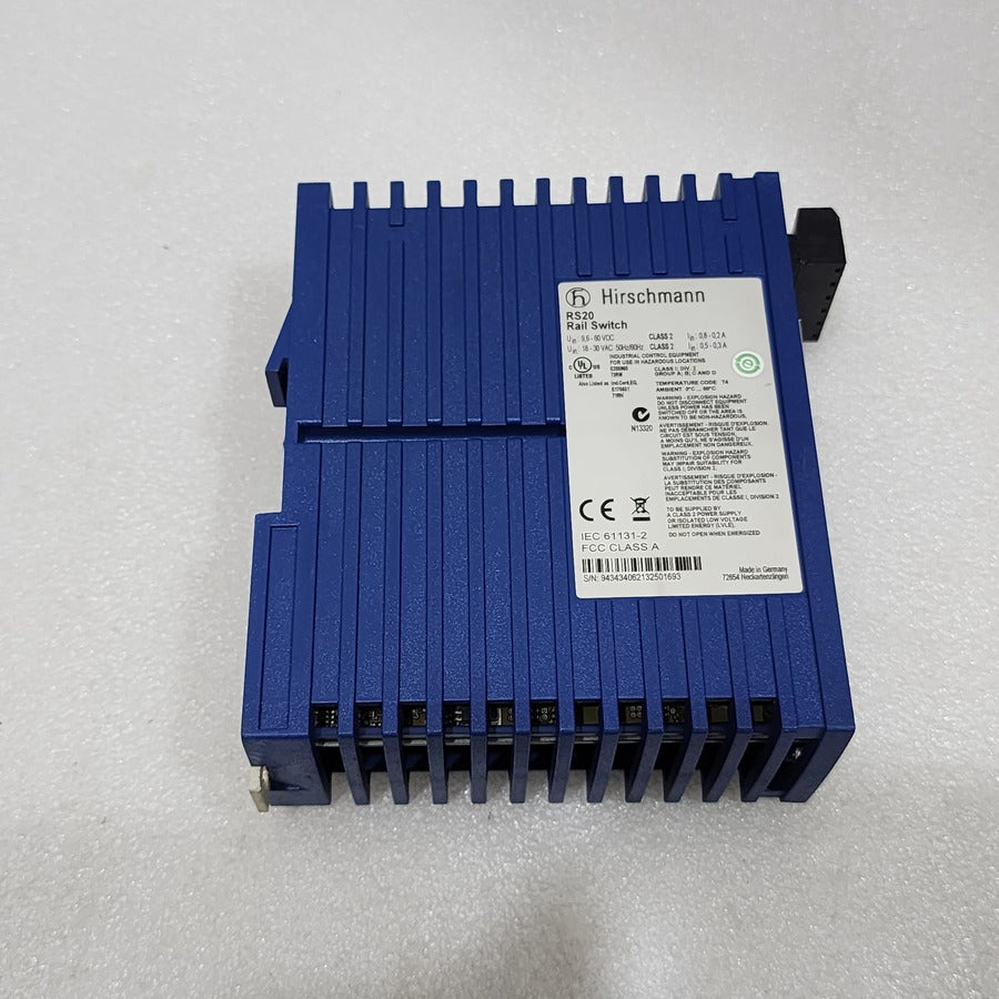 HIRSCHMANN RS20 INDUSTRIAL ETHERNET SWITCH RS20-0400M2M2SDABHH04.2.05