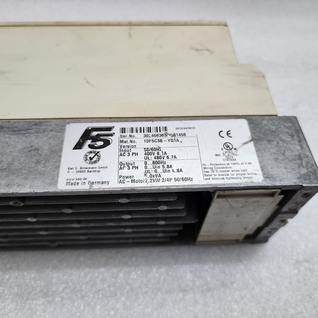 KARL E BRINKMANN 10.F5.C3B-YQ1A KEB INVERTER DRIVE 4.0 KVA
